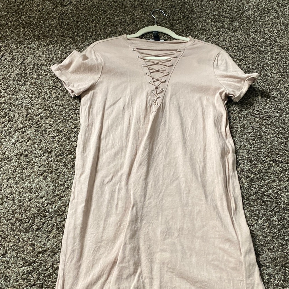 Criss cross front design dress F21
